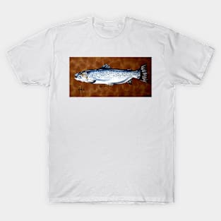 Brown Spotted Sea Trout Fish Fishing Fly Sportsman Fisherman T-Shirt